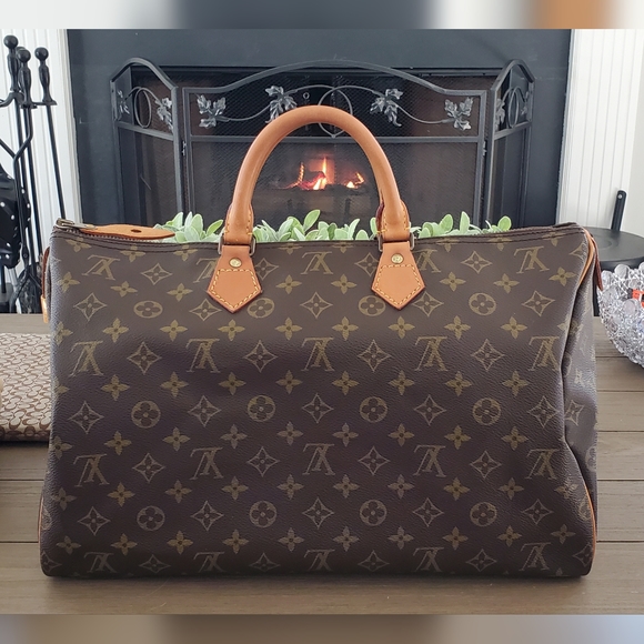 LV Monogram Speedy 40 (Box, 2 Organizers, Dust bag, Luggage tag, Lock&Key) - Picture 5 of 16